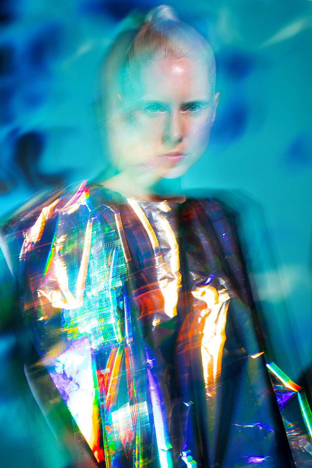 Holographic Aurora Gown